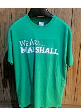 We Are Marshall Vintage Shirt 90s Y2k Green XL Jerzees Tag